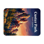 Custer State Park South Dakota マグネット (横)