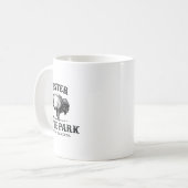 Custer State Park South Dakota American Bison Souv コーヒーマグカップ (正面左)