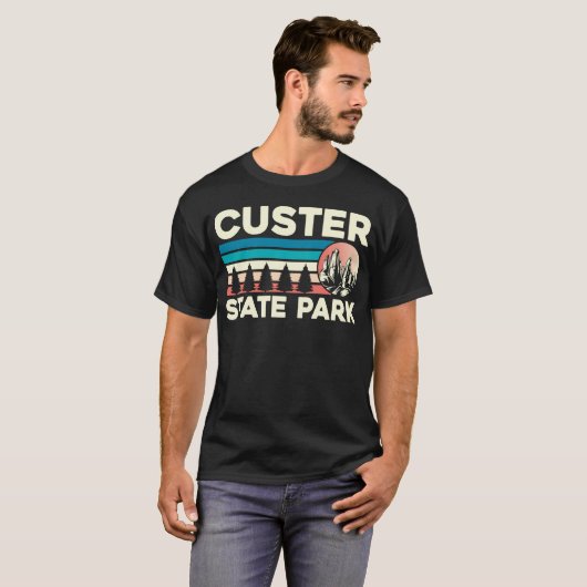Custer State Park South Dakota Bison Lovers Tシャツ (正面フル)