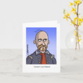 Custer's Last Strand – 漫画おもしろいカード カード (黄色い花)