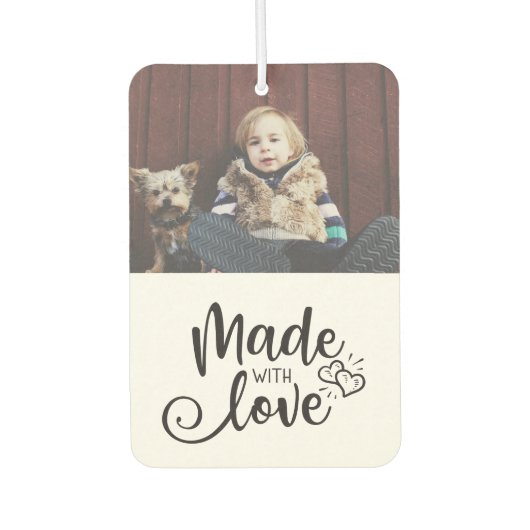 Custo写真 |愛で作られた カーエアーフレッシュナー (正面)