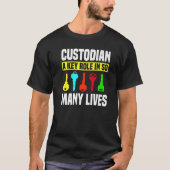 Custodian Keys Janitor Guard Caretaker Porter Hose Tシャツ (正面)