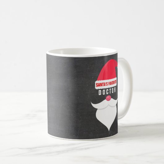 Customおもしろいなクリスマスのサンタのお気に入りのな博士 コーヒーマグカップ (正面右)