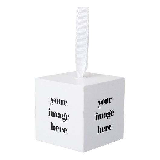 Custom キューブオーナメント (正面アングル)