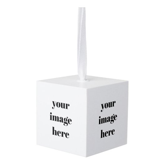 Custom キューブオーナメント (裏面アングル)