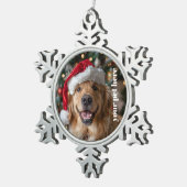 Custom スノーフレークピューターオーナメント (右)