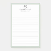 Custom ミニマル Monogram Post-Itノート ポストイット (正面)