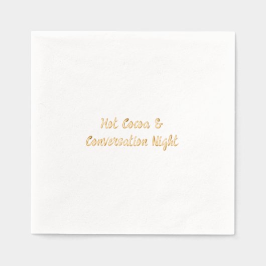 Custom  箔ナプキン (正面)