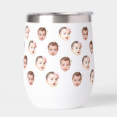Custom 11 oz Funny Baby Kids Family Face 2 Photos (左面)