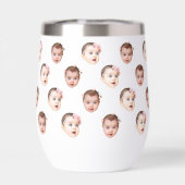 Custom 11 oz Funny Baby Kids Family Face 2 Photos (背面)
