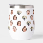 Custom 11 oz Funny Baby Kids Family Face 3 Photos (右面)