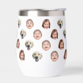 Custom 11 oz Funny Baby Kids Family Face 3 Photos (左面)