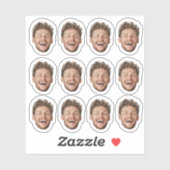 Custom 12 Face Sticker – Funny Personalized Photo シール (シート)