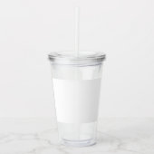 Custom 16oz, Clear アクリルタンブラー (正面)