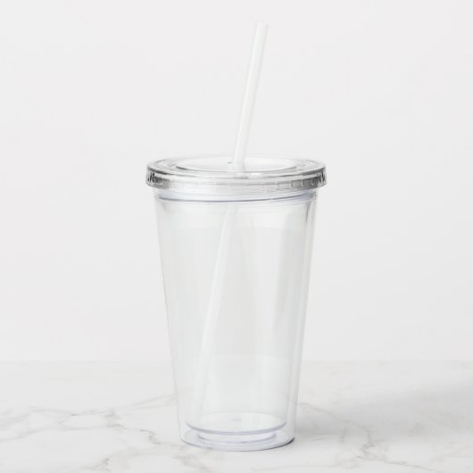 Custom 16oz, Clear アクリルタンブラー (裏面)