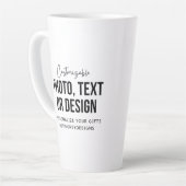 Custom 17 oz Latte Mug | Personalized Coffee Cup カフェラテマグ (左アングル)