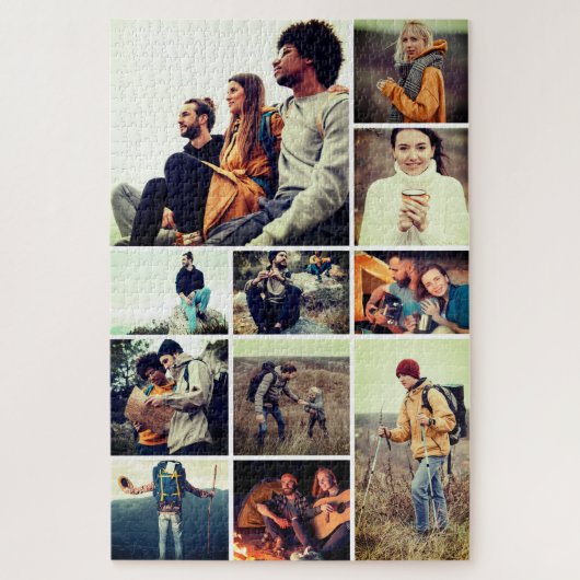 Custom 1,014 Piece 11-Photo Collage Difficult ジグソーパズル (縦)