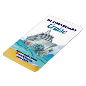 Custom 1st Anniversary Cruise Cabin Door マグネット (左側)