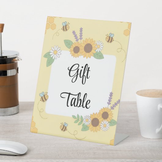 Custom 1st Bee-Day Table Sign  台座サイン (インサイチュ)