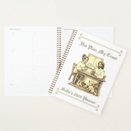 Custom 2026-2027 Sepia Jesus Minimalist Planner プランナー手帳