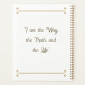 Custom 2026-2027 Sepia Jesus Minimalist Planner プランナー手帳 (裏面)