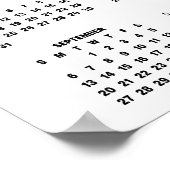 Custom 2026 Calendar 3 Photo Collage ポスター (角)