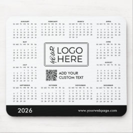Custom 2026 Calendar Business Logo マウスパッド