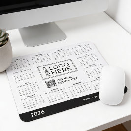 Custom 2026 Calendar Business Logo マウスパッド