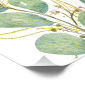 Custom 2026 Calendar with Elegant Eucalyptus ポスター (コーナー)