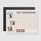 Custom 2026 Calendar with Seasonal Cat (正面/裏面)