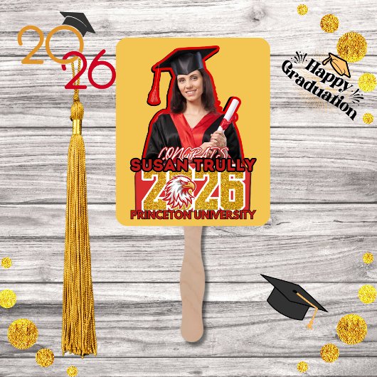 Custom 2026 Grad Fan for High School & College  ハンドファン
