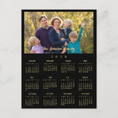Custom 2026 Photo Calendar Christmas New Years シーズンポストカード (正面)