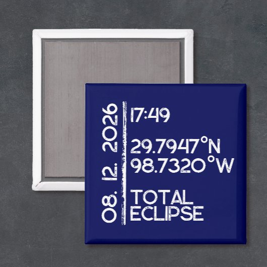 Custom 2026 Solar Eclipse マグネット