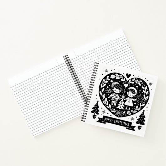 Custom 21,6 cm x 21,6 cm ノートブック (内部)