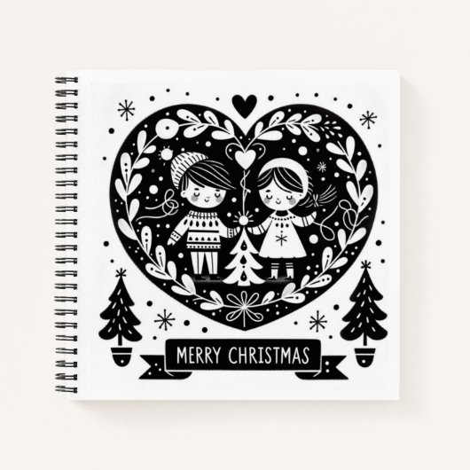 Custom 21,6 cm x 21,6 cm ノートブック (正面)