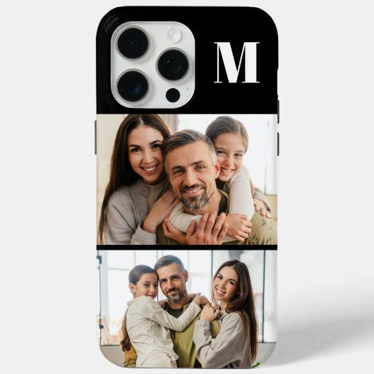 Custom 2 Family Photo & Monogrammed  Case-Mate iPhoneケース (裏面)