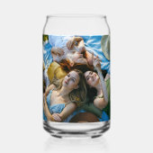 Custom 2 Photo Stylish Script Bridesmaid Gift ガラス缶 (裏面)