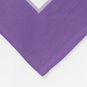 Custom 30 Photo Collage Family Quotes Name Purple  フリースブランケット (角)