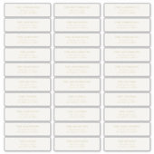 Custom 30 x Individual Editable Address Stickers シール (正面)