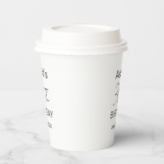 Custom 30th Birthday 30th Birthday Plastic Cup  紙コップ (左)