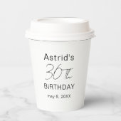 Custom 30th Birthday 30th Birthday Plastic Cup  紙コップ (正面)