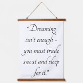 Custom 36x26 Quote Art Decorative Wall Tapestry 吊り下げ型タペストリー (正面)