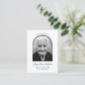 Custom 3.5" x 2.5" Funeral Photo Card with Cross  名刺 (スタンド正面)