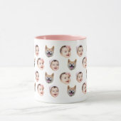 Custom 3 Baby Face Coffee Mug マグカップ (中央)