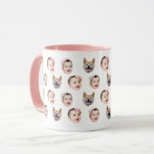 Custom 3 Baby Face Coffee Mug マグカップ (正面左)
