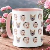 Custom 3 Baby Face Coffee Mug マグカップ