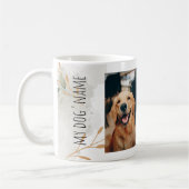 Custom 3 Photo Collage Dog Remembrance Coffee Mug コーヒーマグカップ (左)