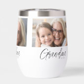 Custom 3 Photo Grandma Established Year (背面)