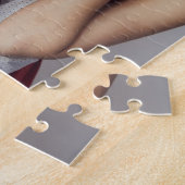 Custom 3 Photo Puzzle Lovers Valentine’s Day Gift ジグソーパズル (側面)