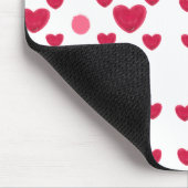 Custom 3D Jelly Hearts & Polka Dots Cute Pattern マウスパッド (コーナー)